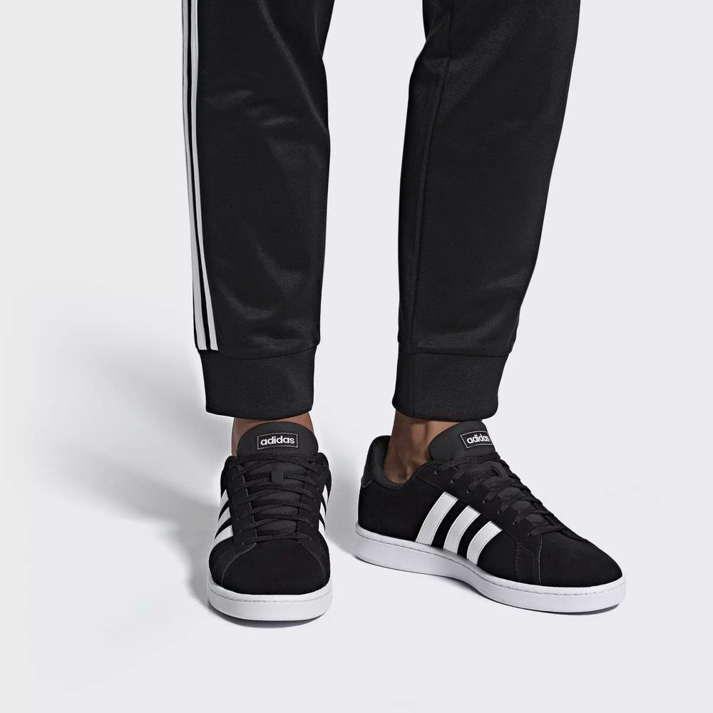 Adidas Grand Court Zapatillas De Tenis Negros Para Hombre (MX-98261)